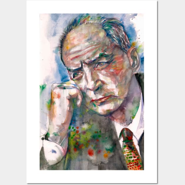 NABOKOV VLADIMIR - watercolor portrait .” Wall Art by lautir